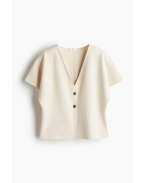 H&M Gilet À Manches Chauve-Souris - Blanc