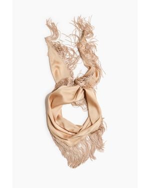 H&M Foulard Triangulaire À Franges - Blanc
