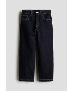 H&M Baggy Fit Jeans - Noir