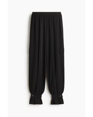 H&M Pantalon cargo avec jambes ballon - Noir