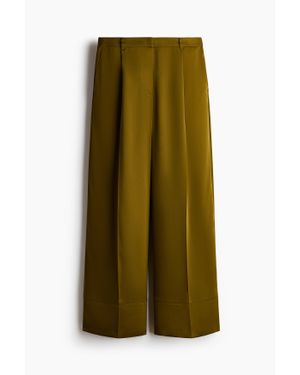 H&M Pantalon Chic En Satin - Vert