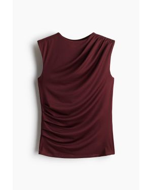 H&M Débardeur drapé - Violet