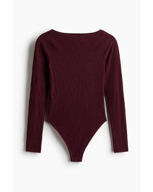 H&M Body En Dentelle Seamless - Violet