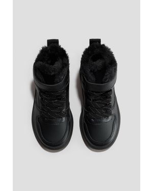 H&M Warm-Lined Hi-Top Trainers - Noir