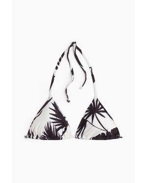 H&M Haut De Maillot Triangle Paddé - Blanc