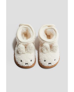 H&M Bottines En Tissu Teddy Bear Avec Applications - Multicolore