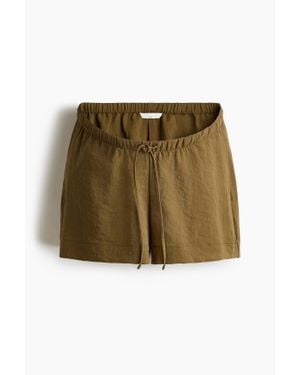 H&M MAMA Short à cordon - Vert