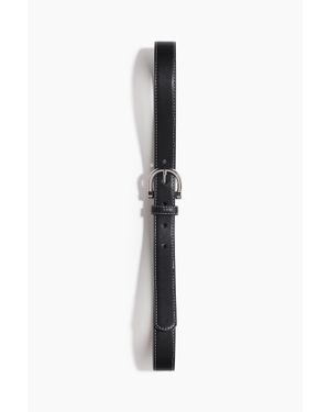 H&M Ceinture En Tissu Enduit - Noir