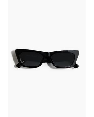 H&M Lunettes De Soleil Cat-Eye Allongées - Noir