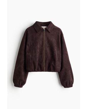 H&M Veste Avec Col - Marron