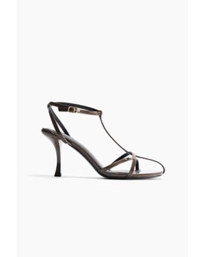 H&M Sandales À Talon Avec Brides Fines - Blanc