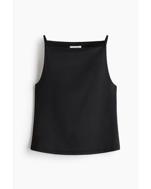 H&M Top à bretelles fines en jersey - Noir