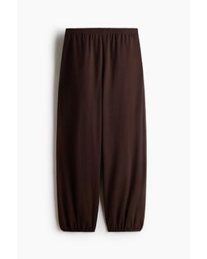 H&M Pantalon Jogger À Jambes Ballon - Marron