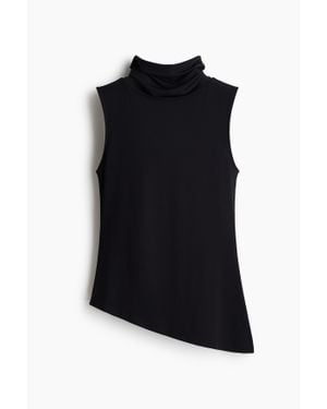 H&M Top Ajusté Avec Col Roulé - Noir