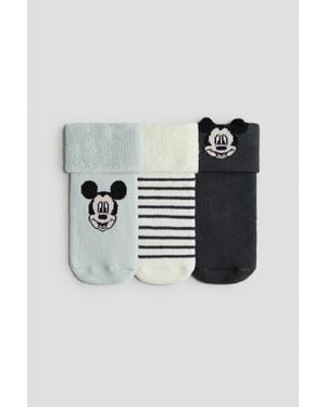 H&M Lot De 3 Paires De Chaussettes - Noir