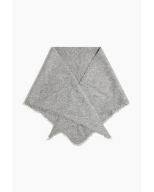 H&M Foulard Triangulaire Effrangé - Gris