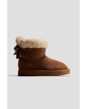 H&M Bottines Chaudement Doublées - Marron