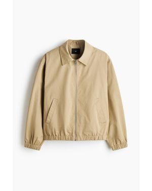 H&M Veste En Coton Avec Col - Neutre