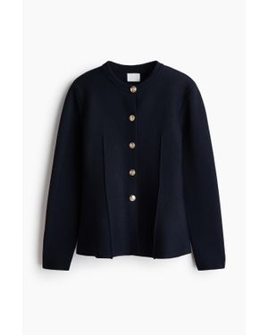 H&M Gilet ajusté en maille fine - Bleu