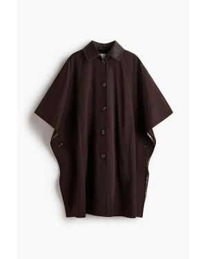 H&M Manteau Cape Avec Col - Marron