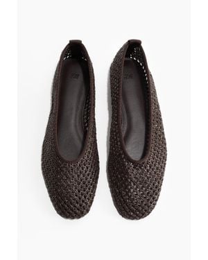 H&M Ballerines tressées - Noir