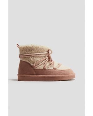 H&M Bottines Chaudement Doublées - Marron