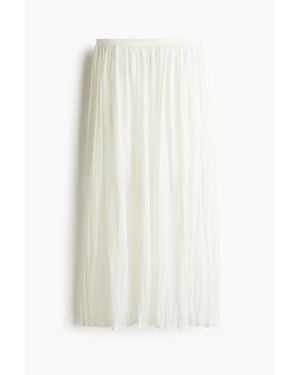 H&M Jupe Froissée - Blanc