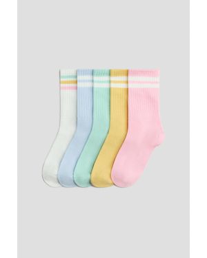 H&M Lot De 5 Paires De Chaussettes - Bleu