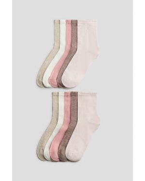 H&M Lot De 10 Paires Chaussettes - Rose