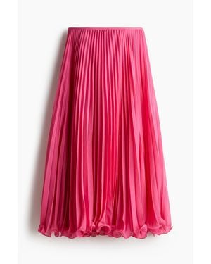 H&M Jupe plissée vaporeuse - Rose
