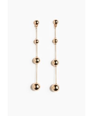 H&M Boucles D'Oreilles Pendantes - Blanc