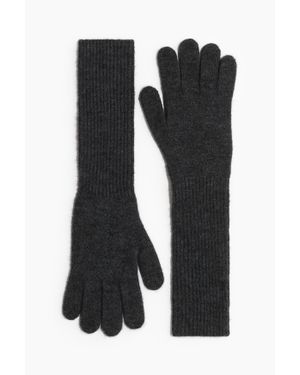 H&M Gants longs en maille - Noir