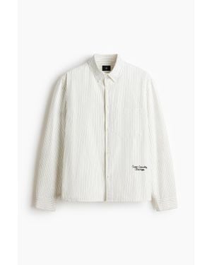 H&M Chemise Oxford Relaxed Fit - Blanc