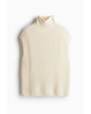 H&M Wool-blend turtleneck sweater vest - Blanc