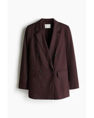 H&M Blazer À Fermeture Croisée - Marron