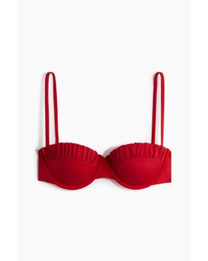 H&M Haut De Maillot Balconnet Paddé - Rouge