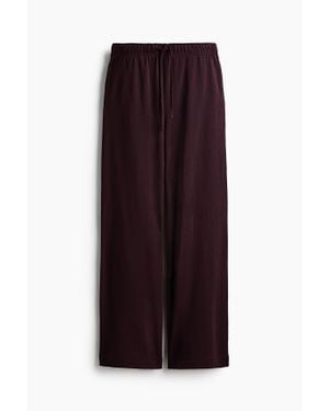 H&M Pantalon Jogger À Jambes Droites - Violet