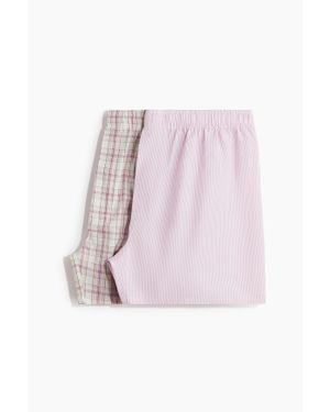 H&M Lot de 2 caleçons tissés - Rose