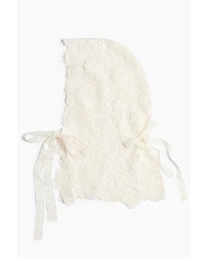 H&M Foulard De Tête En Dentelle - Blanc