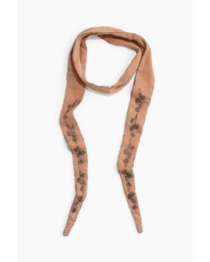 H&M Écharpe Ornementée En Mousseline - Multicolore