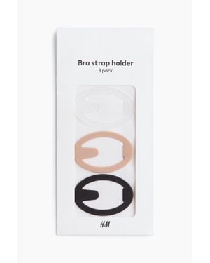 H&M Lot De 3 Attache-Bretelles De Soutien-Gorge - Blanc