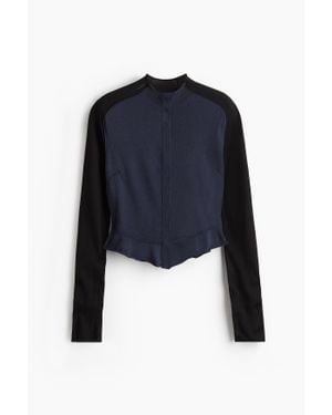 H&M Gilet Péplum - Bleu