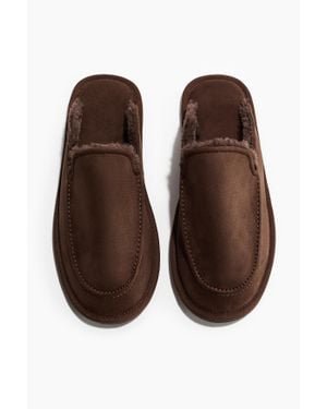 H&M Chaussons Chaudement Doublés - Marron