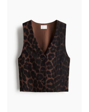 H&M Gilet sans manches court - Noir