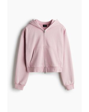 H&M Veste À Capuche Zippée Oversized Fit - Rose