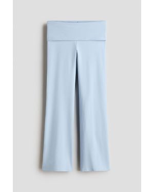 H&M Legging Évasé Avec Ceinture Repliée - Bleu