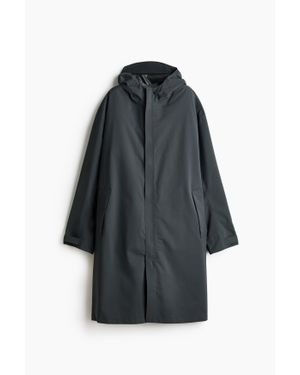 Manteau Homme H&M Gris Moyen - Taille 38 - Laine - Coupe Regular - Occasion Très Bon état