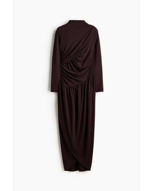 Draped Jersey Dress H&M en coloris Rouge | Lyst
