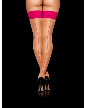 Honey Birdette Stay Up Stockings - Black