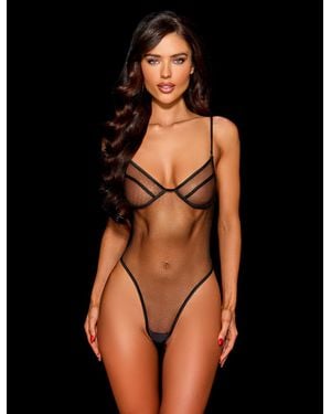 Honey Birdette Nakeds 2.0 Bodysuit - Black